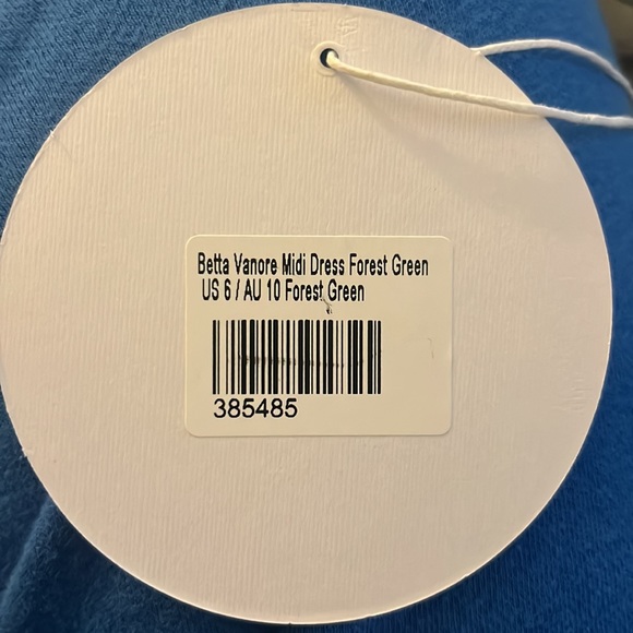 NWT Princess Polly Midi Emrald Green Satin Dress - Picture 3 of 5